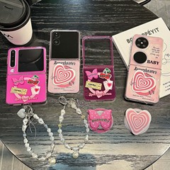 インホットガールバタフライラブ携帯電話ケース OppoN3 Huawei purax Honor Xiaomi vivo 折りたたみカバーに適しています