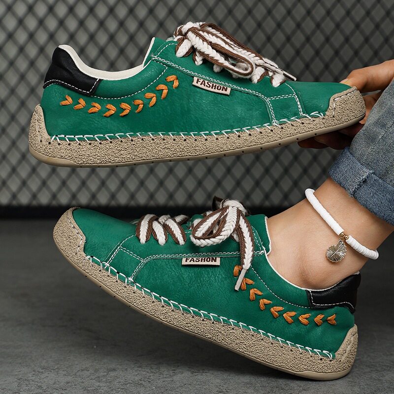 Giày vải canvas unisex cổ thấp đế bằng mũi tròn, phong cách retro thoáng khí chống trượt — 9013 màu vàng, 9013 màu xanh dương, 9013 màu xanh lá cây, 9013 màu đen chi tiết 10