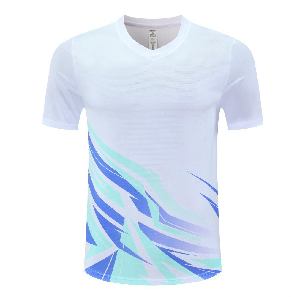 Nueva camiseta de bádminton de seda de hielo, ropa de tenis de mesa transpirable de secado rápido, impresión digital de alta calidad, camiseta de logotipo imprimible
