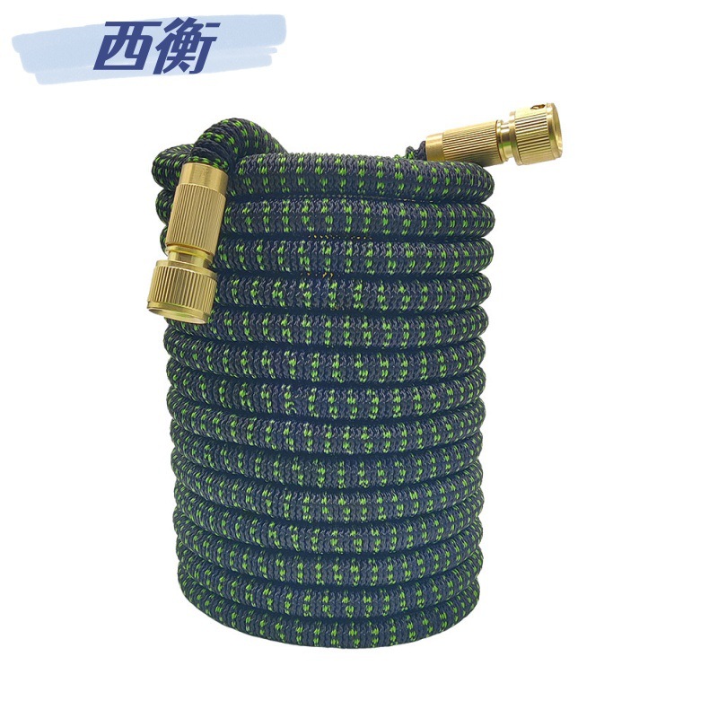 Car wash water gun, garden magic retractable hose, portable water gun, car high-pressure water gun, black and green European standard