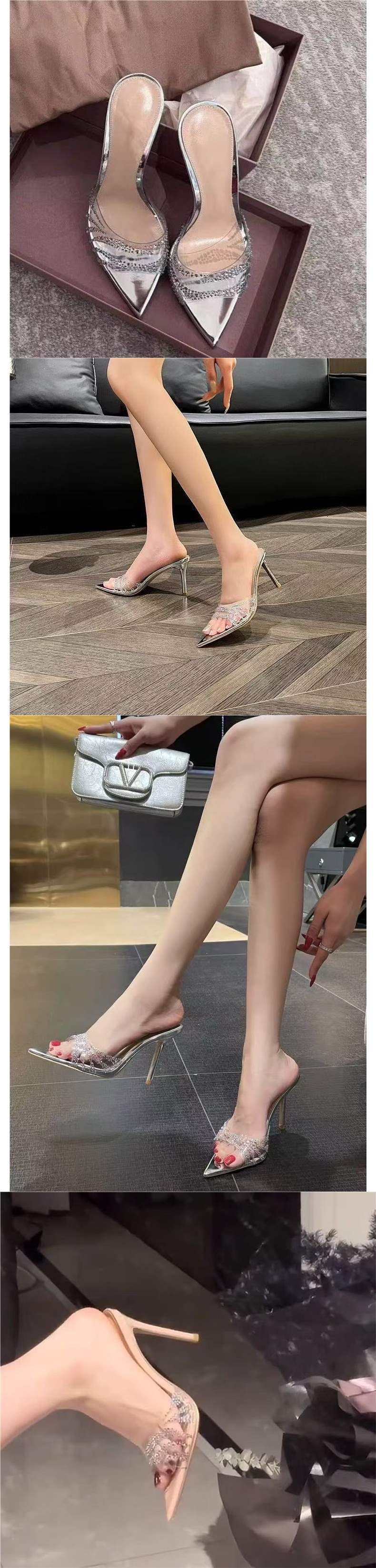 Women's High-heeled Shoes Thin Heels And Open Toe, 2025 Summer New Style, Fish Mouth Sandals For Outdoor Wear, Sexy_vogvips.com