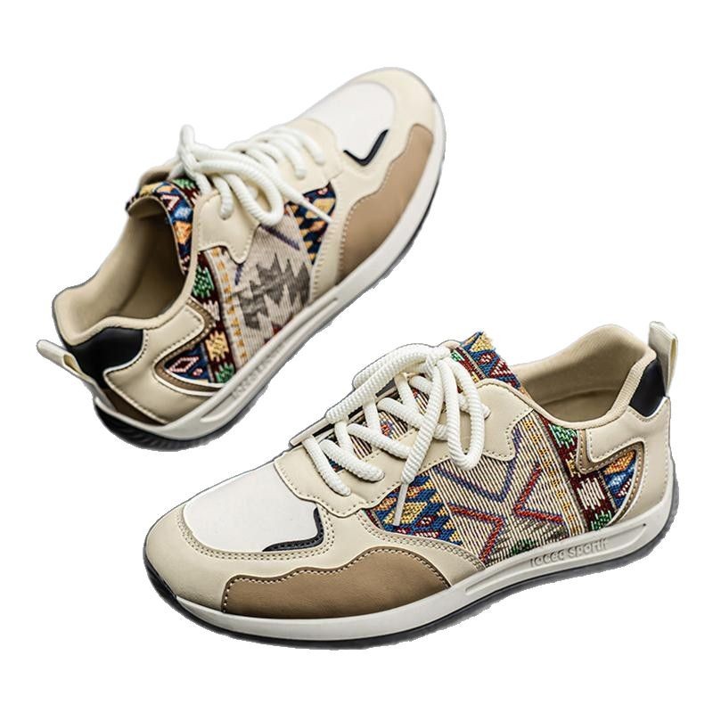 Zapatos de hombre 2025 primavera zapatos deportivos casuales modelos de estudiantes jóvenes modelos delgados de suela suave Forrest Gump zapatos de lona para papá