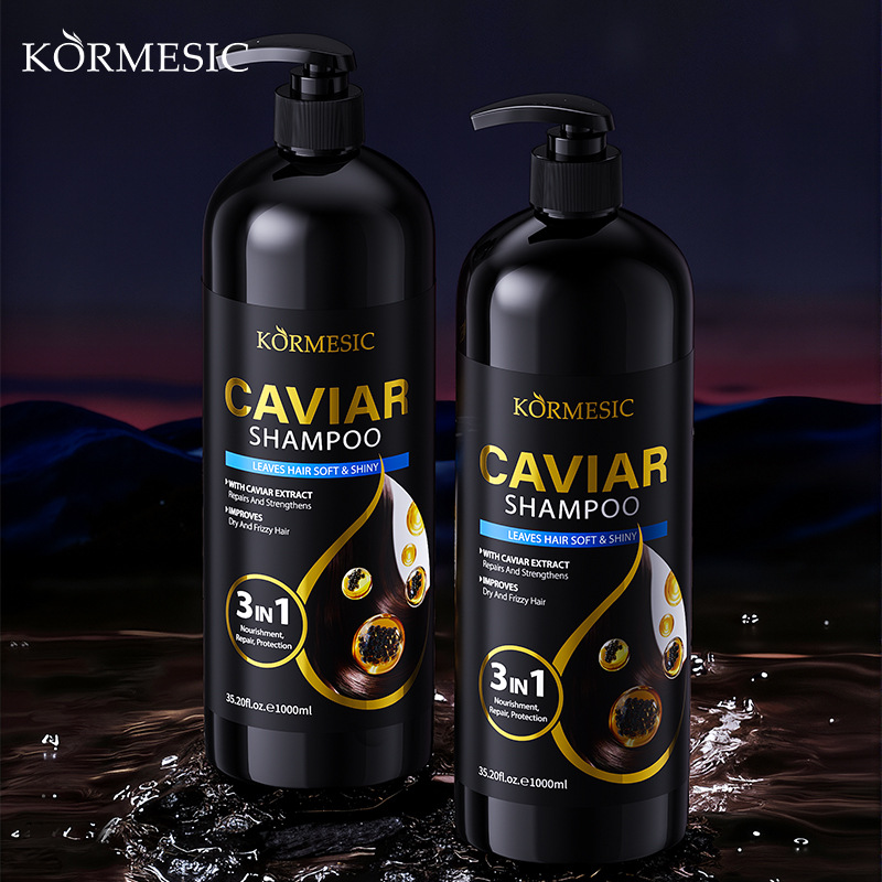 KORMESIC Inglés completo champú de caviar shampoo limpieza de cuidado fabricantes de comercio exterior transfronterizo al por mayor image 1