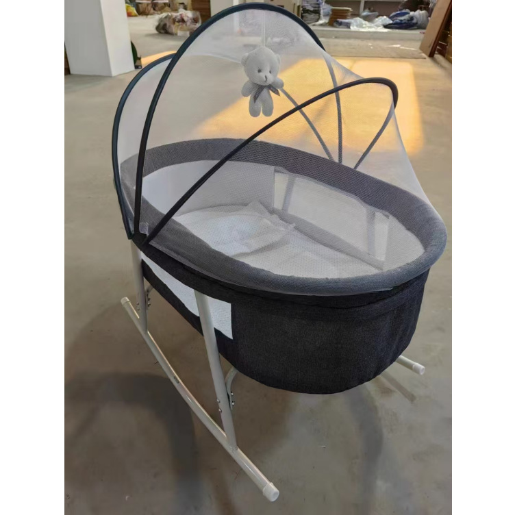 Crib Movable Portable Baby Bed Multifunctional Foldable Neonatal Comfort Rocking Chair Sleeping Cradle