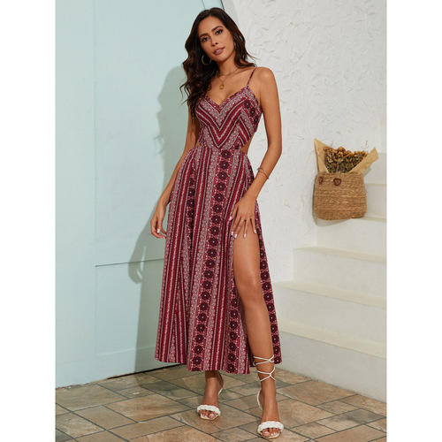 Full Real-Shot Foreign Trade Cross-Border Independent Store 1688 Overseas Orders AliExpress Hot Selling European and American Dresses