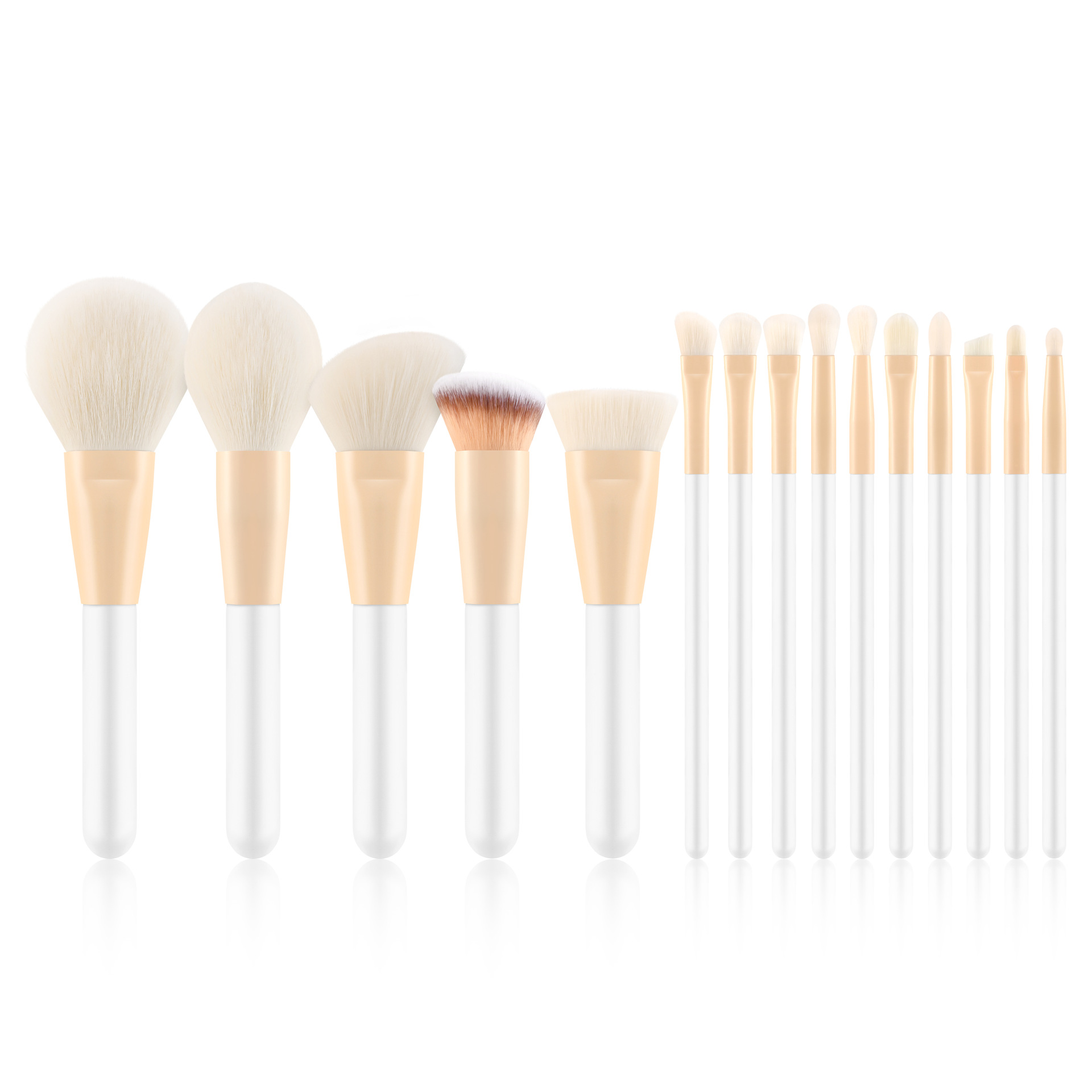 15 white poppy white hairs