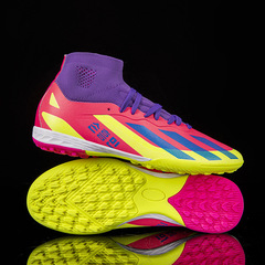 跨境代發莆田2024新款春季足球鞋男高幫學生AG兒釘童專業比賽球鞋