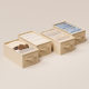 Clothes storage box with compartment for wardrobe with handle Foldable storage box Household clothes pants storage basket