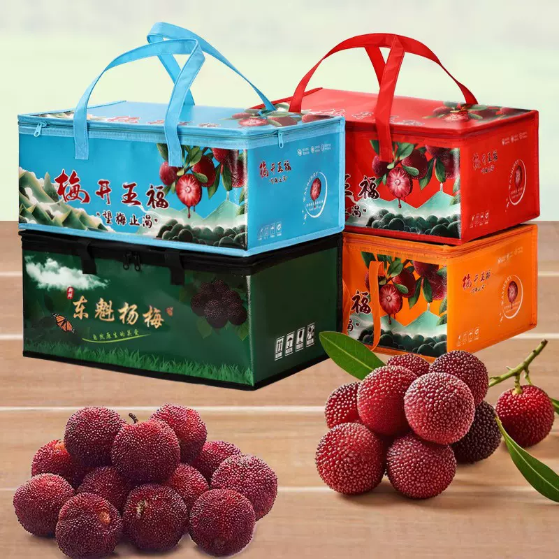 加厚保温袋定制水果杨梅包装袋保暖无纺布手提袋送礼大号礼品袋子