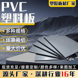 pvc硬板灰色硬板防水防潮阻燃防火硬度高养殖业化工建筑pvc塑料板