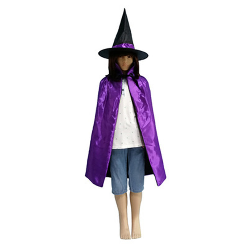 ハロウィンマント子供大人舞踏会コスチューム五芒星マント帽子セットコスプレ道具マント|undefined
