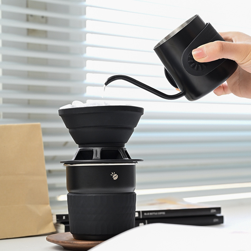 Camping al aire libre con acompañamiento portátil, minisolo, juego de molinillo manual de café