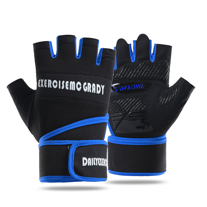 Guantes deportivos de acondicionamiento físico respirables medio dedo protector哑铃 ejercicio de levantamiento de pesas al aire libre ciclismo montañismo actualización antideslizante y resistente al desgaste image 17
