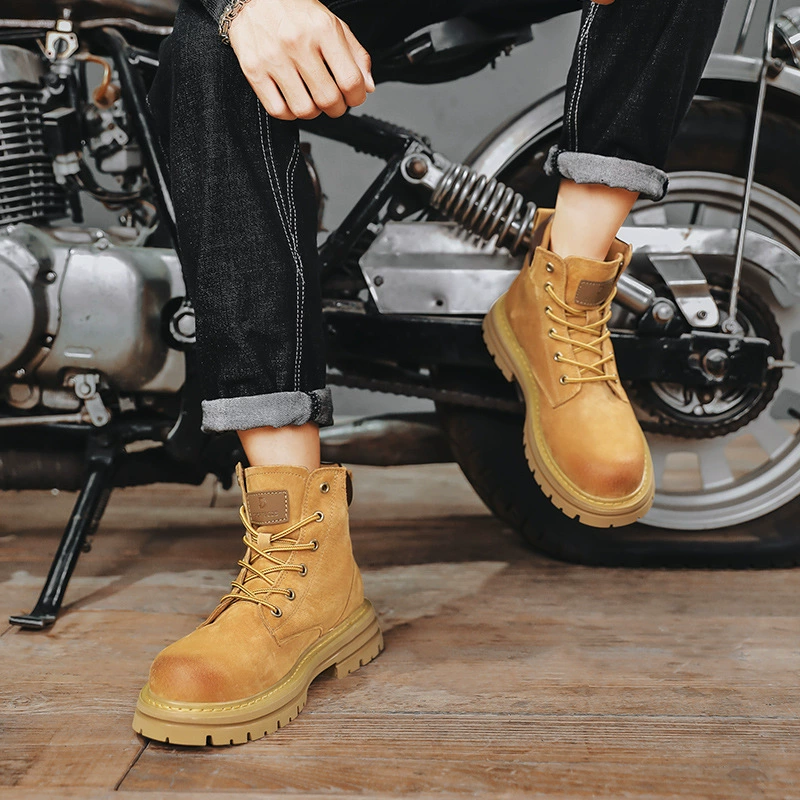 Ботинки в стиле Martens, натуральная кожа, на меху, английский силуэт
