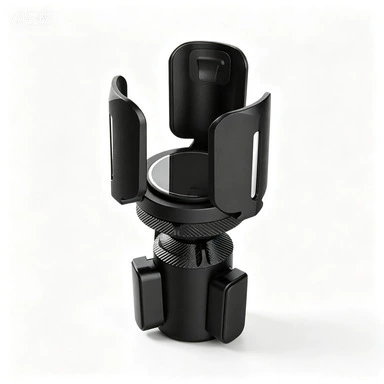 Car cup holder/beverage holder: holder, beverage rack, upgraded storage - b14-car-mounted-tray-and-cup-holder-universal-round-cup-holder