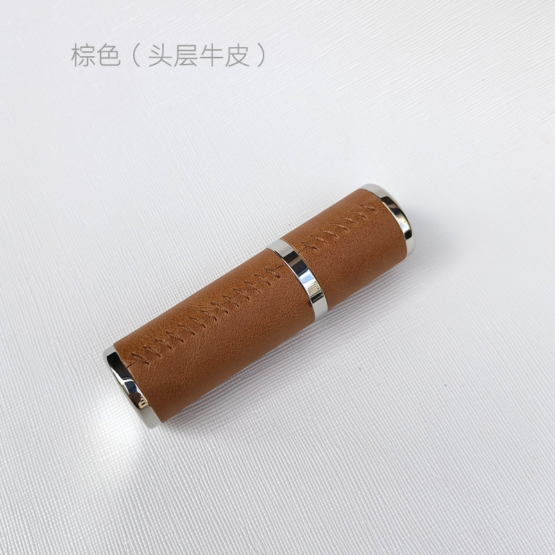 金色革香水瓶スプレー瓶分注瓶旅行外付けガラス内瓶5mlミリリットル|undefined
