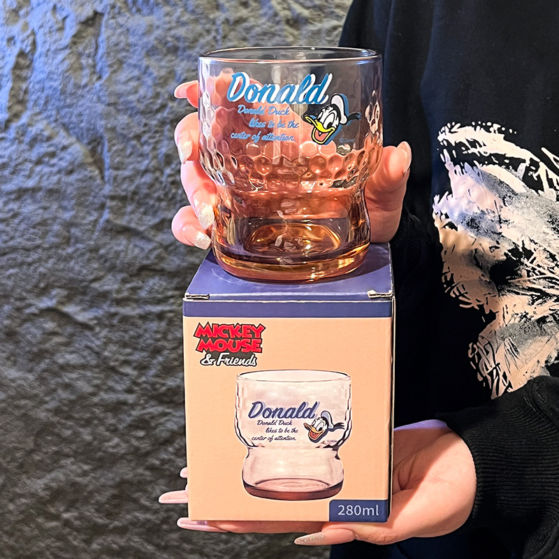 Nuevo tipo de taza de vidrio caja de regalo martillo retrógrado taza de agua potable taza de jugo taza de vidrio taza de moda taza transparente