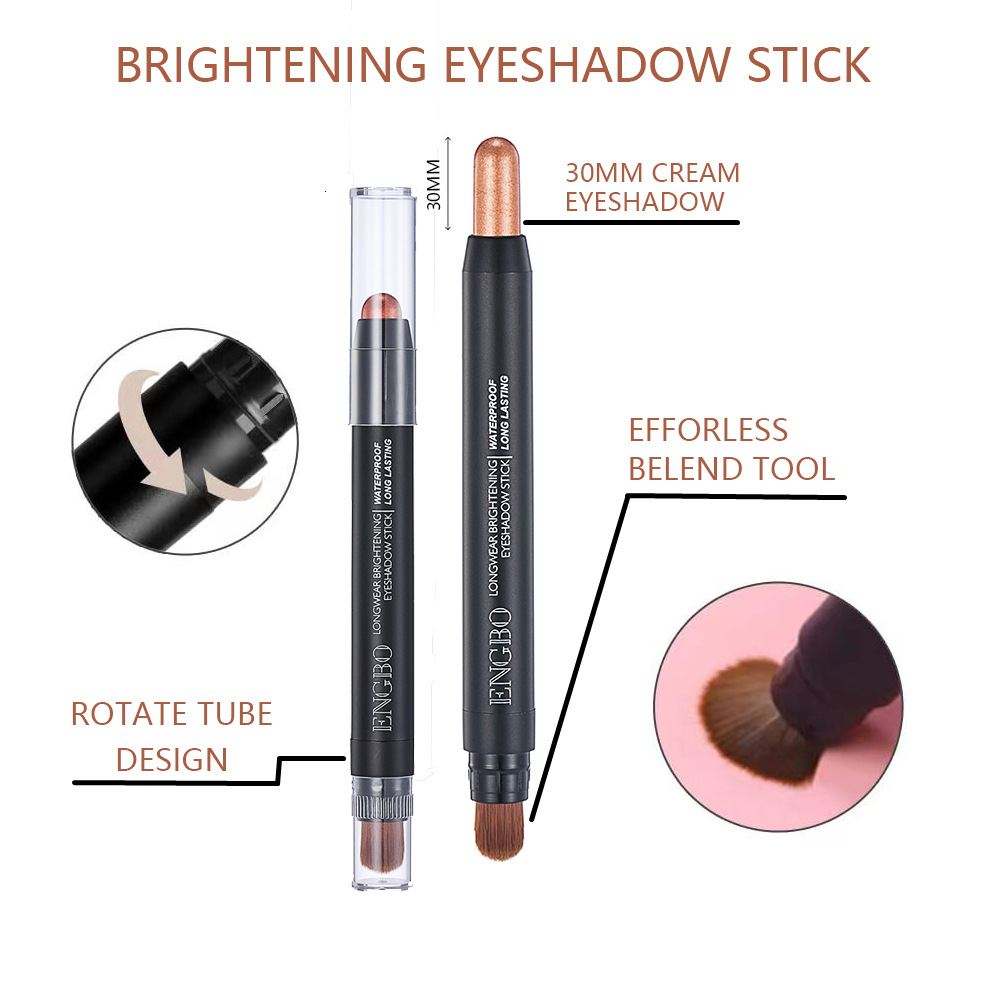 ENGBO Foreign Trade Double-tipped eyeshadow Pen Amazon Best-selling Eyeshadow Pen Set Long-lasting pearlescent Cross-border Eyeshadow Item Picture