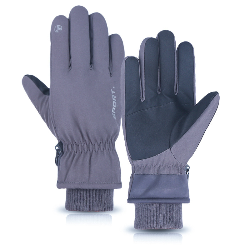 Unisex Ski gloves winter warm outdoor sports cold plus fleece thickening all refers to windproof waterproof cycling gloves winter_maomaolike.com