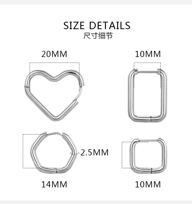 Pointed titanium steel lip stud product view