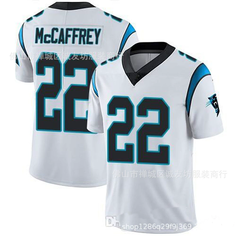 Джерси регби NFL Black Panther 22 синяя Panthers McCaffrey Jersey