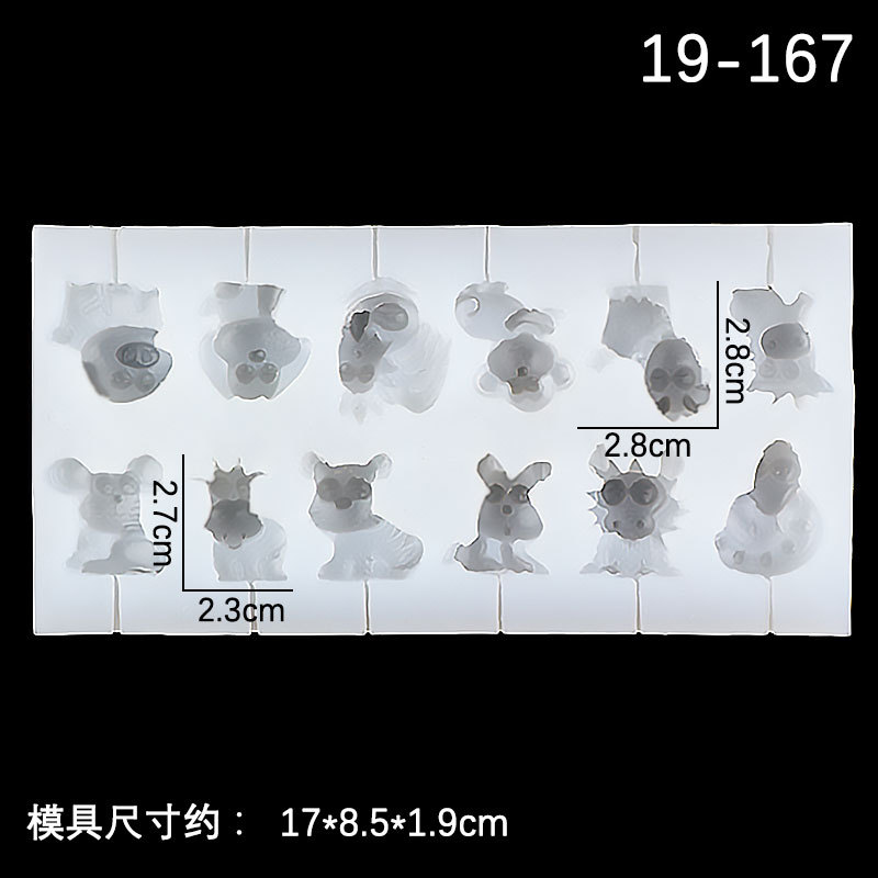 Palo Lollipop molde de silicona hogar de dibujos animados pequeño tamaño casero creativo molde de chocolate una variedad de modelos caseros