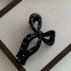 With bow, black