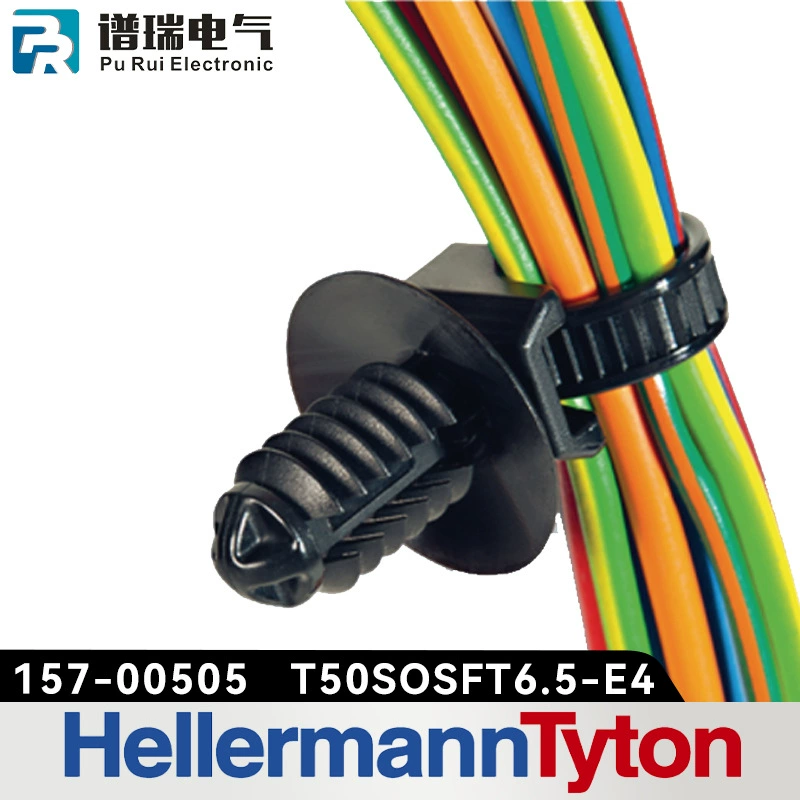 Зажим для крепления Haiermantai 157-00505 T50SOSFT6.5-E4, черный, в форме ели