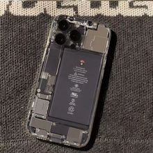 电池电路适用苹果16PROMAX手机壳iPhone15全包14个性13软壳12小众