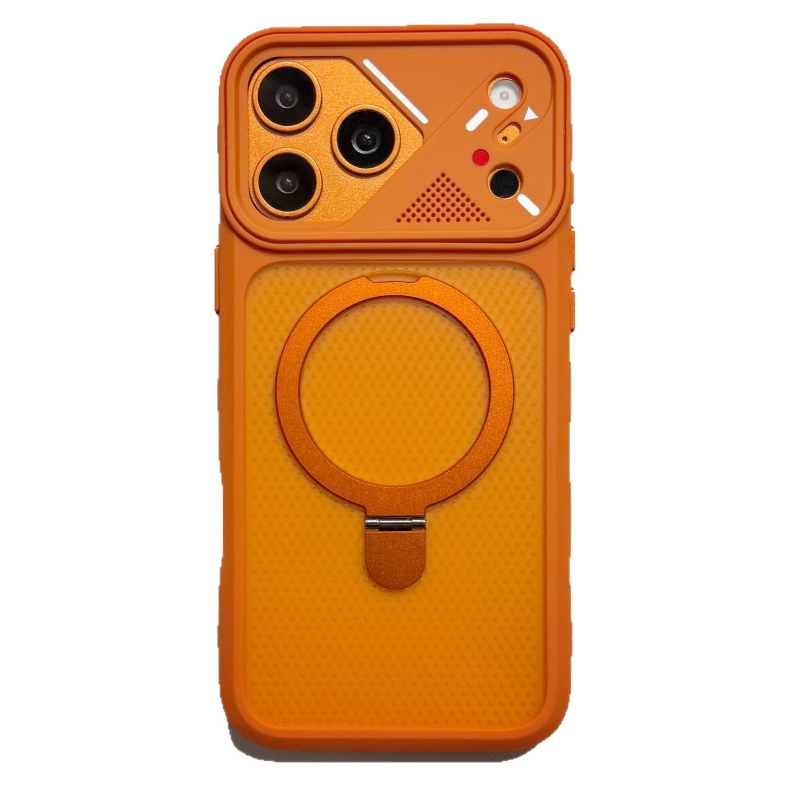 Lentes creativas armadura de hielo disipación de calor soporte de succión para iPhone17pro teléfono móvil manzana 16 esmerilado a prueba de caídas