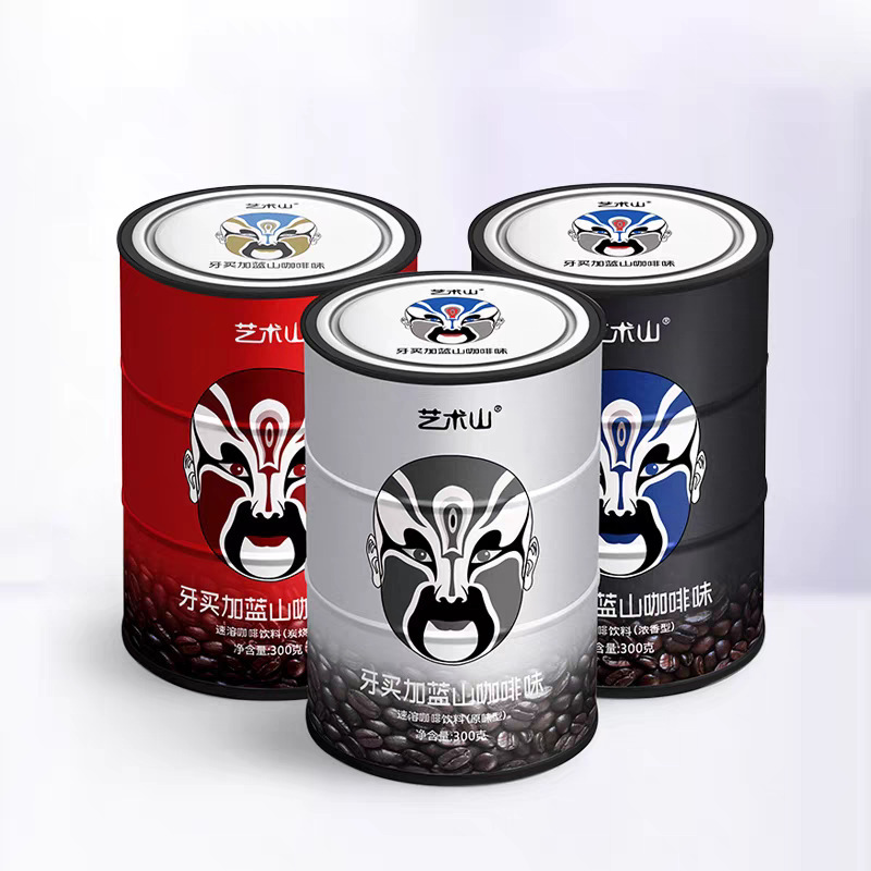 Art Mountain Coffee Jamaican Blue Mountain Coffee Original Flavor Rich Aroma Latte Coffee 300G/Can for Wholesale Inquiries