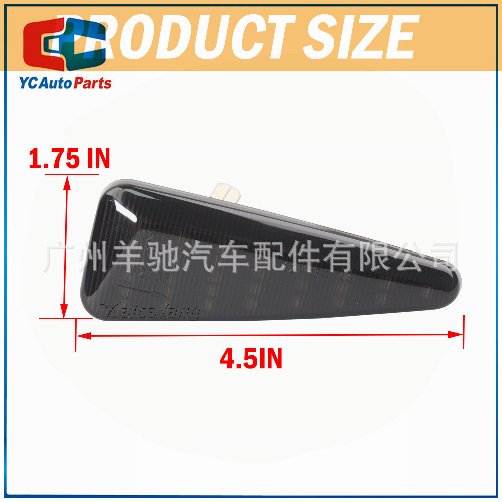 Para Dacia Logan Renault Stepway ThaliaLED Luz lateral Luz de señal de giro