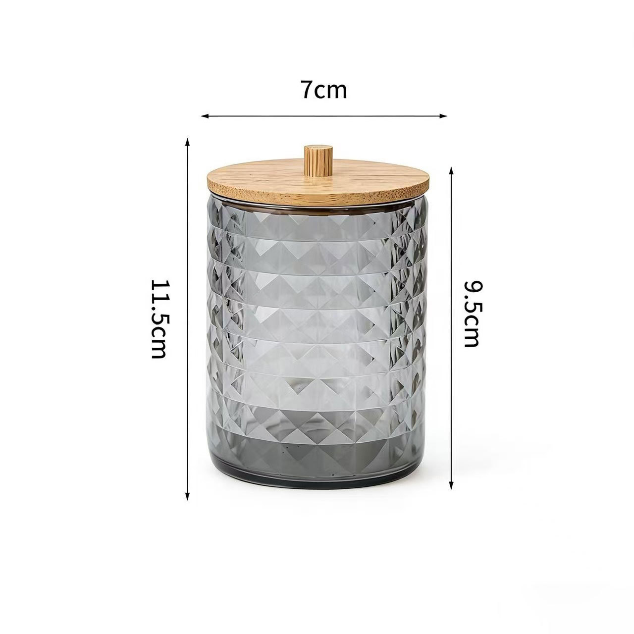 [Tienda de fábrica gris transparente] caja de almacenamiento de algodón acrílico se puede superponer portátil permeable a la ceniza para el almacenamiento de maquillaje doméstico