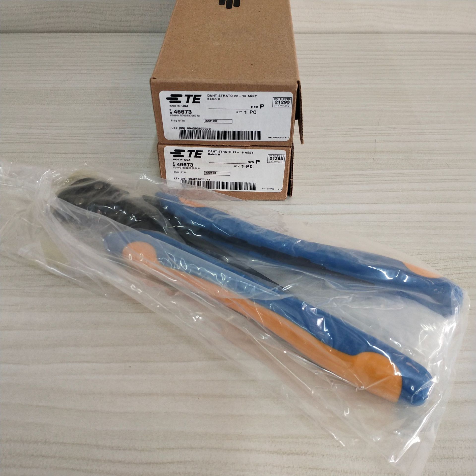 TE Connectivity 46673 手动 压线钳, CERTI-CRIMP