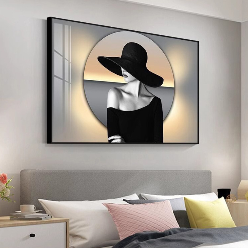 High-grade Light Luxury Character Bedroom Painting Bedside Painting Modern Simple Room Living Room Sofa Background Wall Mural High-grade Light Luxury Character Bedroom Painting Bedside Painting Modern Simple Room Living Room Sofa Background Wall Mural