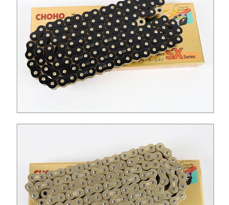 Suitable for Cfmoto 250Nk/Sr/Cl-X Large and Small Sprocket Chain Set, Three-Piece Chain Set with Zhenhe Oil Seal Chain