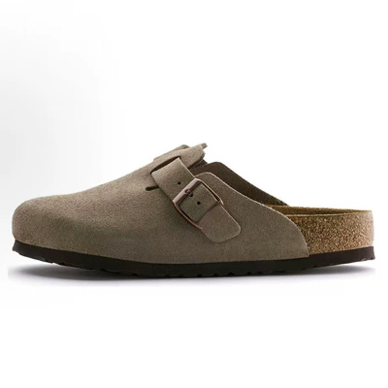 Сандалии Birkenstock из замши для ленивых мужчин BK домашние летние односторонние регулируемые пляжные открытые плоские сандалии для женщин