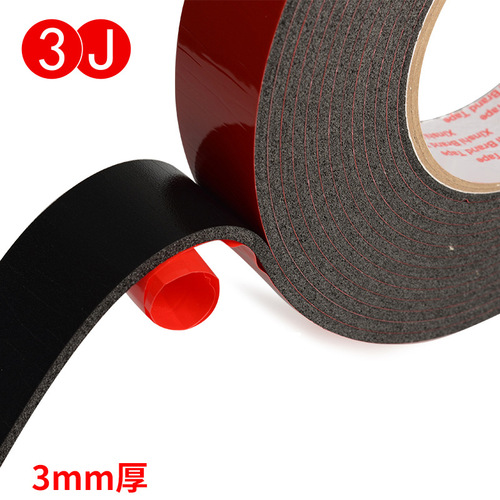 3J black sponge double-sided tape Foam double-sided tape PE sponge double-sided tape 1 2 3mm thick