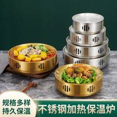 ステンレス洋食加熱円形保温炉
