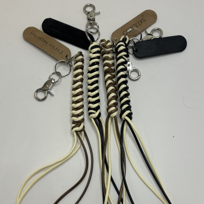 Hand-woven wax rope pendant pants rope waist accessories retro high-end niche fashion wear matching parts manufacturers Hand-woven wax rope pendant pants rope waist accessories retro high-end niche fashion wear matching parts manufacturers