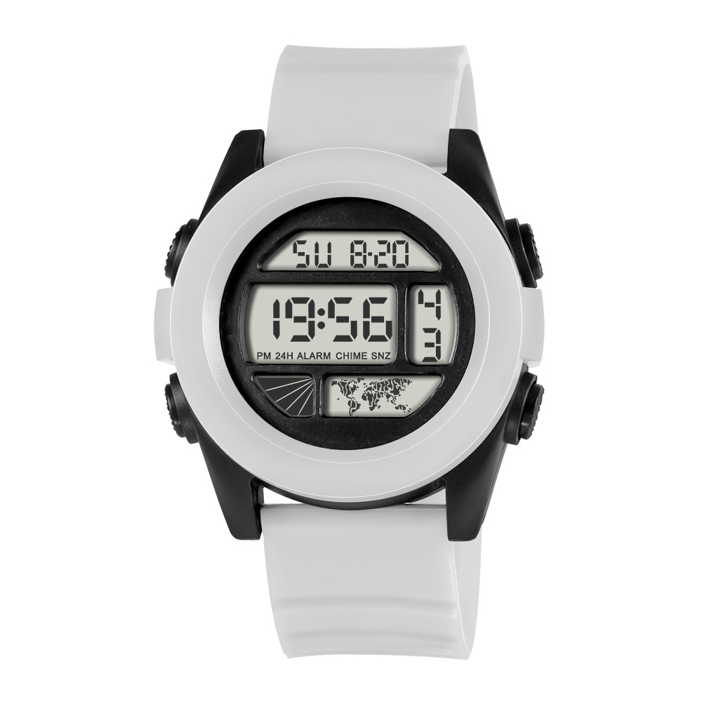 Tendencia de estudiantes al aire libre cronógrafo alarma reloj electrónico moda multifunción juvenil luz nocturna reloj electrónico