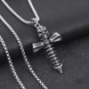 Double-sided necklace, fashionable pendant for beloved suitable for men and women, European style