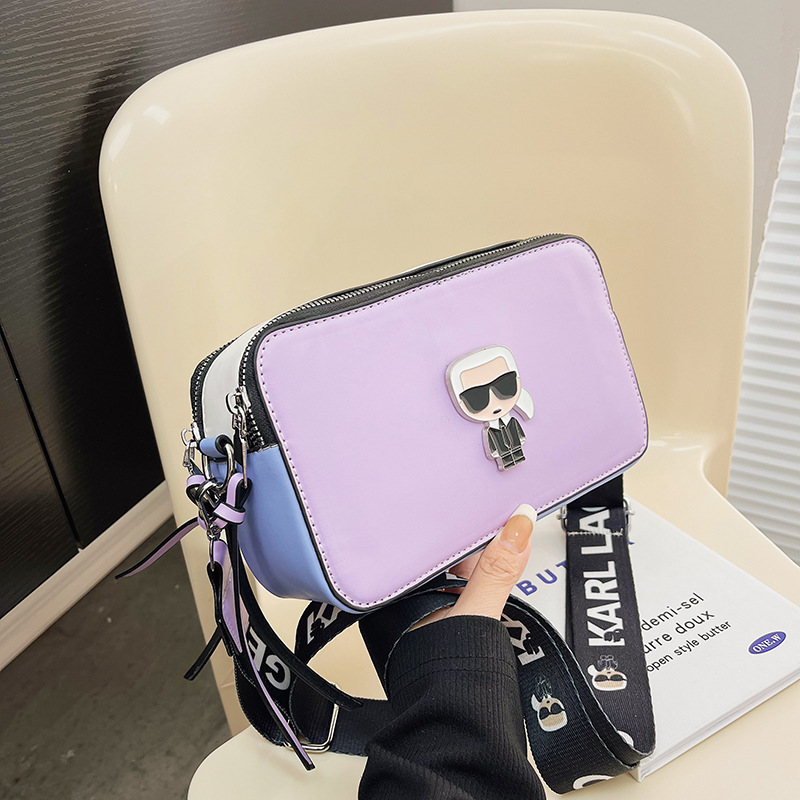 Primavera 2025 nuevo bolso de cámara comercio exterior todo fósforo pequeño bolso cuadrado moda bandolera bolso femenino bolso pequeño