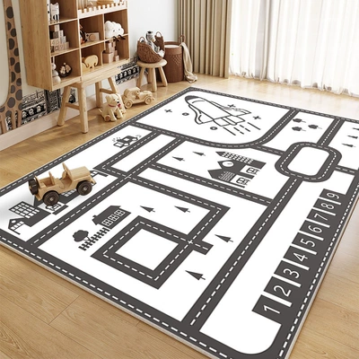Avtomobil döşəmə paspasları – for Bedrooms, Crystal Velvet Carpets - track-17-80120cm-crystal-velvet