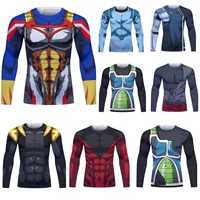 Мужская футболка с длинным рукавом, 3D-печать, Marvel Dragon Ball My Hero Academia, трансграничная продажа, прямые поставки с фабрики