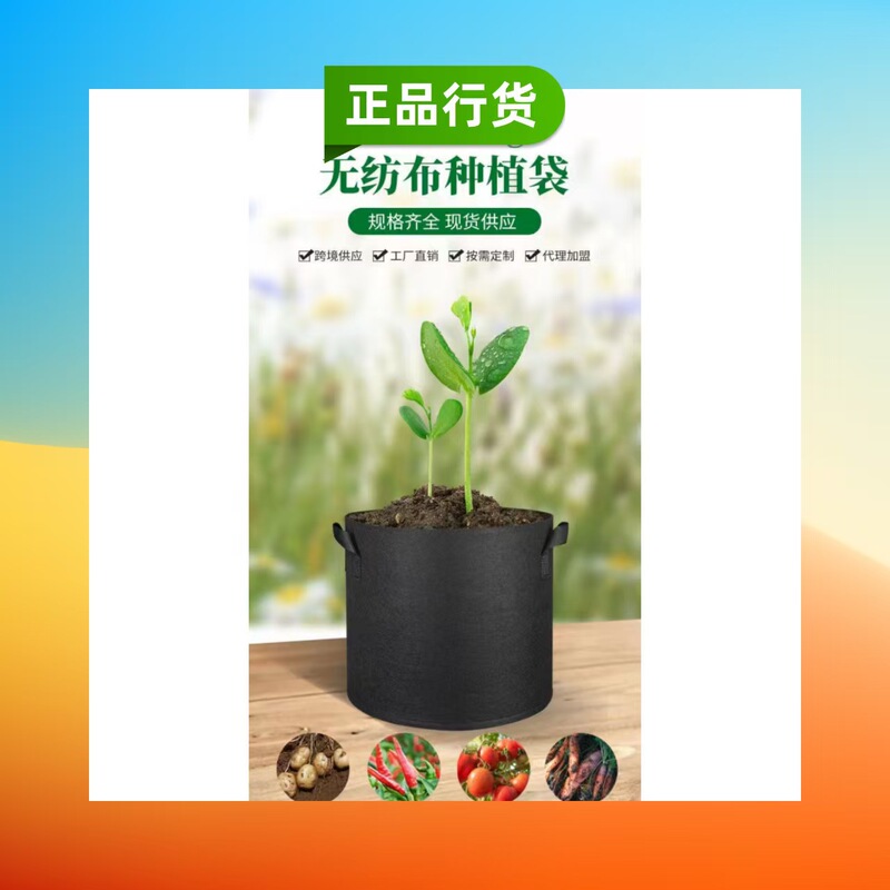 国境を越えたフェルト植栽バケツ、美しい植栽バッグ、苗バッグ、環境に優しい移植バッグ、庭野菜植栽メーカー直販ホットセール|undefined
