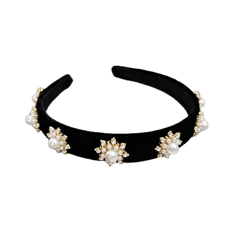 Ретро повязка на голову, сверло, черная hair accessory, стиль Chanel, 2022 год, интернет знаменитость, новая коллекция