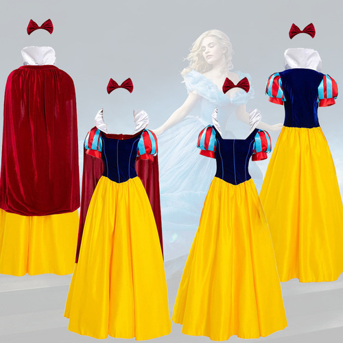 Foreign trade adult women's dress Halloween cosplay Snow White costume stage performance suit women's clothing