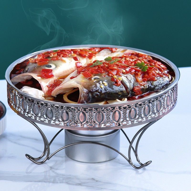 new pattern solid Alcohol pot Duojiaoyutou fish dish heating Dry pot Large market Hotel Restaurant commercial suit