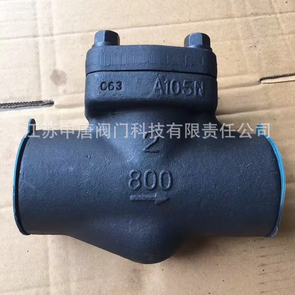 H61H-800LBC锻钢升降式止回阀 A105N材质 BW、SW连接 中部法兰